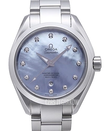 Omega Seamaster Aqua Terra 150m Master Co-Axial 34mm Niebieski/Stal Ø34 mm 231.10.34.20.57.002