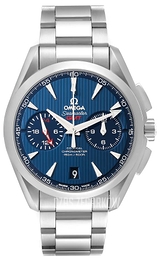 Omega Seamaster Aqua Terra 150m Co-Axial Chronograph GMT 43mm Niebieski/Stal Ø43 mm 231.10.43.52.03.001