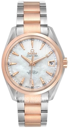 Omega Seamaster Aqua Terra Mid Size Chronometer Biały/18 karatowe różowe złoto Ø38.5 mm 231.20.39.21.55.001