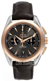 Omega Seamaster Aqua Terra 150m Co-Axial Chronograph GMT 43mm Szary/Skóra Ø43 mm 231.23.43.52.06.001