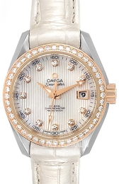 Omega Seamaster Aqua Terra 150m Co-Axial 30mm Biały/Skóra Ø30 mm 231.28.30.20.55.001