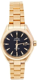 Omega Seamaster Aqua Terra 150m Co-Axial 34mm Czarny/18 karatowe żółte złoto Ø34 mm 231.50.34.20.01.001