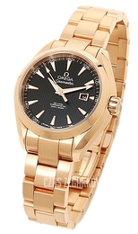 Omega Seamaster Aqua Terra 150m Co-Axial 34mm Czarny/18 karatowe różowe złoto Ø34 mm 231.50.34.20.01.002