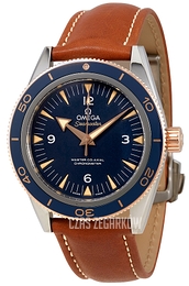 Omega Seamaster Diver 300m Master Co-Axial 41mm Niebieski/Skóra Ø41 mm 233.62.41.21.03.001