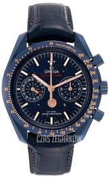 Omega Speedmaster Moonwatch Niebieski/Skóra Ø44.25 mm 304.93.44.52.03.002