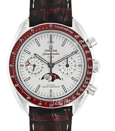 Omega Speedmaster Moonwatch Srebrny/Skóra Ø44.25 mm 304.93.44.52.99.001