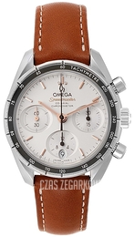 Omega Speedmaster Chronograph 38Mm Srebrny/Skóra Ø38 mm 324.32.38.50.02.001