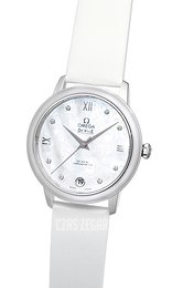 Omega De Ville Prestige Co-Axial 32.7mm Biały/Skóra Ø32.7 mm 424.12.33.20.55.001