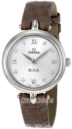 Omega De Ville Prestige Quartz 27.4mm Biały/Skóra Ø27.4 mm 424.13.27.60.52.001