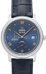 Omega De Ville Prestige Niebieski/Skóra Ø39.5 mm 424.13.40.21.03.003