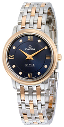 Omega De Ville Prestige Quartz 27.4mm Niebieski/18 karatowe różowe złoto Ø27.4 mm 424.20.27.60.53.001