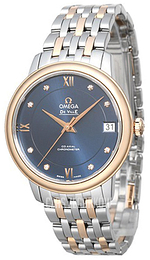 Omega De Ville Prestige Co-Axial 32.7mm Niebieski/18 karatowe różowe złoto Ø32.7 mm 424.20.33.20.53.001