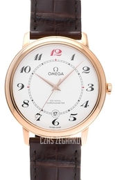 Omega De Ville Prestige Biały/Skóra Ø39.5 mm 424.53.40.20.04.005