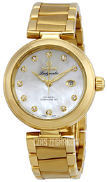 Omega De Ville Ladymatic Co-Axial 34mm Biały/18 karatowe żółte złoto Ø34 mm 425.60.34.20.55.003