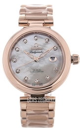 Omega De Ville Ladymatic Co-Axial 34mm Biały/18 karatowe różowe złoto Ø34 mm 425.60.34.20.55.004