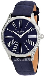 Omega De Ville Tresor Niebieski/Skóra Ø39 mm 428.18.39.60.03.001