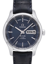 Omega De Ville Hour Vision Co-Axial Annual Calendar 41mm Niebieski/Skóra Ø41 mm 431.33.41.22.03.001