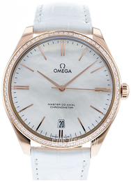 Omega De Ville Tresor Master Co-Axial 40mm Biały/Skóra Ø40 mm 432.58.40.21.05.001