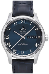 Omega De Ville Hour Vision Co-Axial Master Chronometer Annual Calendar 41mm Niebieski/Skóra Ø41 mm 433.13.41.22.03.001
