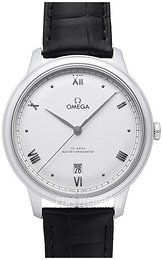 Omega De Ville Prestige Srebrny/Skóra Ø40 mm 434.13.40.20.02.001