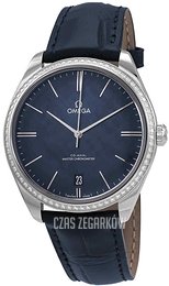 Omega De Ville Tresor Niebieski/Skóra Ø40 mm 435.18.40.21.03.001