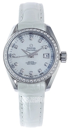 Omega Seamaster Aqua Terra 150m Co-Axial 30mm Biały/Skóra Ø30 mm 231.18.30.20.55.001