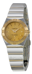 Omega Constellation Quartz 24mm Szampański/18 karatowe żółte złoto Ø24 mm 123.20.24.60.08.002