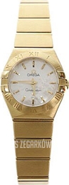 Omega Constellation Brushed Quartz Biały/18 karatowe żółte złoto Ø24 mm 123.50.24.60.05.002