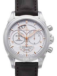 Omega De Ville Co-Axial Chronoscope Biały/Skóra Ø41 mm 422.13.41.50.04.002