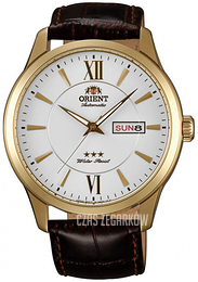 Orient 3 Star Biały/Skóra Ø43 mm FEM7P005W9