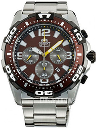 Orient Sporty Brązowy/Stal Ø46 mm FTW05002T0