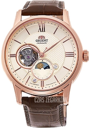 Orient Moonphase Zloty/Skóra Ø42 mm RA-AS0009S10B