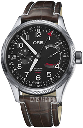 Oris Aviation Czarny/Skóra Ø44 mm 01 114 7746 4164-Set 1 22 72FC