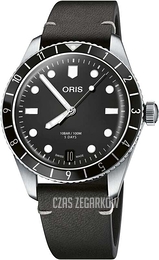 Oris Divers Czarny/Skóra Ø40 mm 01 400 7772 4054-07 5 20 82