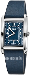 Oris Rectangular Niebieski/Skóra 38x25.5 mm 01 561 7783 4065-07 5 19 17