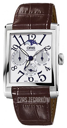 Oris Culture Srebrny/Skóra 46x33 mm 01 582 7658 4061-07 5 23 70FC