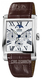 Oris Culture Srebrny/Skóra 46x33 mm 01 582 7658 4071-07 5 23 70FC