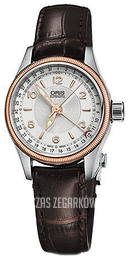 Oris Aviation Srebrny/Skóra Ø29 mm 01 594 7680 4331-07 5 14 77FC