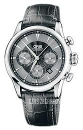 Oris Artelier Czarny/Skóra Ø43.5 mm 01 676 7603 4054-07 5 22 71FC