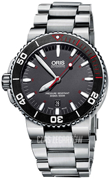 Oris Diving Szary/Stal Ø43 mm 01 733 7653 4183-Set MB