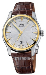 Oris Culture Srebrny/Skóra Ø40 mm 01 733 7670 4351-07 5 21 70FC