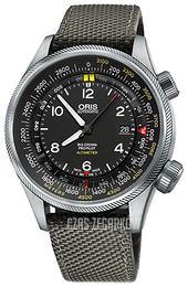 Oris Aviation Czarny/Skóra Ø47 mm 01 733 7705 4164-Set 5 23 17FC