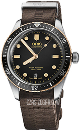 Oris Diving Czarny/Tkanina Ø40 mm 01 733 7707 4354-07 5 20 30