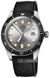 Oris Diving Srebrny/Guma Ø42 mm 01 733 7720 4051-07 4 21 18