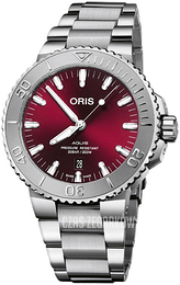 Oris Aquis Czerwony/Stal Ø43.5 mm 01 733 7730 4158-07 8 24 05PEB