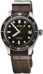 Oris Diving Czarny/Tkanina Ø36 mm 01 733 7747 4354-07 5 17 30