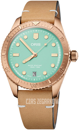 Oris Diving Zielony/Skóra Ø38 mm 01 733 7771 3157-07 5 19 04BR