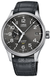 Oris Aviation Szary/Skóra Ø45 mm 01 748 7710 4063-07 5 22 06FC