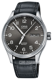 Oris Aviation Szary/Skóra Ø45 mm 01 752 7698 4063-07 5 22 06FC