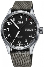 Oris Oris Aviation Czarny/Tkanina Ø45 mm 01 752 7698 4164-07 5 22 17FC
